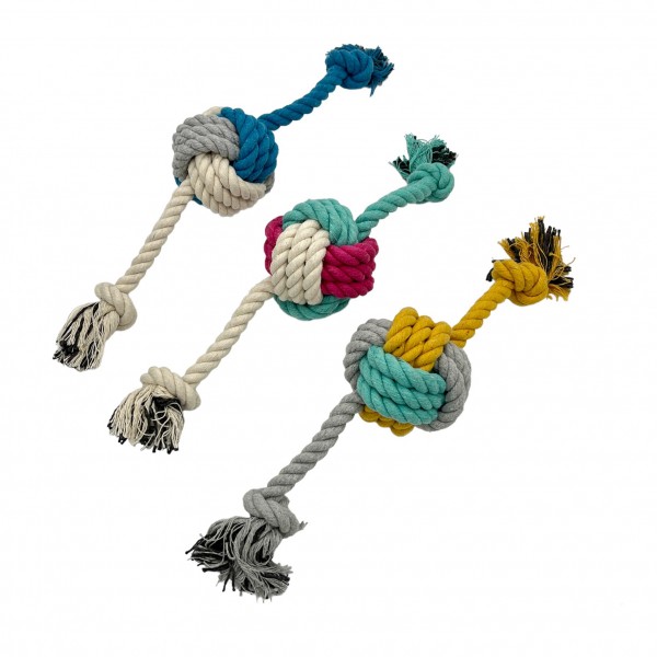 ΠΑΙΧΝΙΔΙ ΣΚΥΛΟΥ ΣΧΟΙΝΙ ΜΕ ΜΠΑΛΑ ΣΕ 3 ΧΡΩΜΑΤΑ 35CM